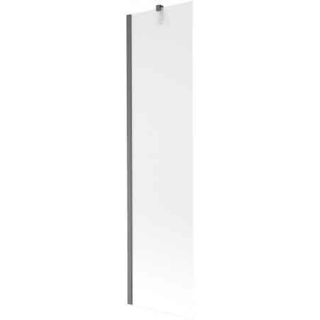 Mexen Next vanová zástěna 1-křídlová 50 x 150 cm, mat, kartáčovaná gun gray - 895-050-000-00-30-66