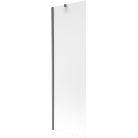 Mexen Next vanová zástěna 1-křídlová 60 x 150 cm, mat, kartáčovaná gun gray - 895-060-000-00-30-66