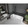 Mexen Next vanová zástěna jednodílná 50 x 150 cm, černý rám, gun metal - 895-050-000-00-70-95