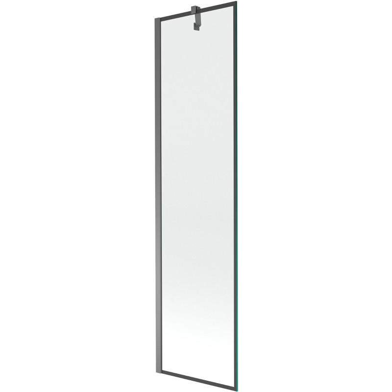Mexen Next vanová zástěna jednodílná 50 x 150 cm, černý rám, gun metal - 895-050-000-00-70-95