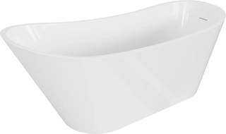 Mexen Alta volně stojící vana 170 x 75 cm, bílá, bílý přepad - 52141707500-20