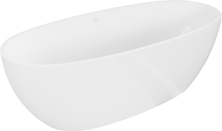 Mexen Torino volně stojící vana z konglomerátu 155 x 78 cm, bílý lesk - 57271557810