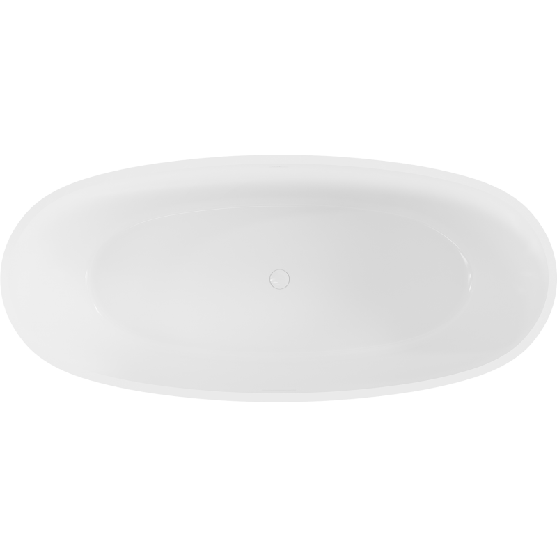 Mexen Torino volně stojící vana z konglomerátu 175 x 78 cm, bílý lesk - 57271757810