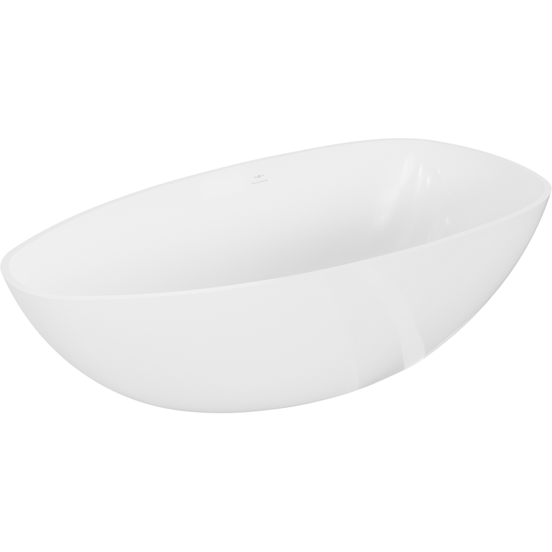 Mexen Imola volně stojící vana z konglomerátu 170 x 88 cm, bílý lesk - 57281708510