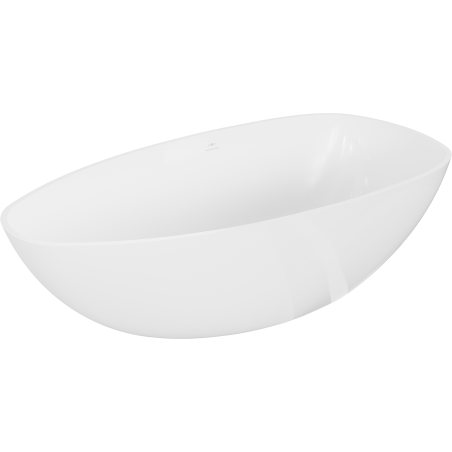 Mexen Imola volně stojící vana z konglomerátu 170 x 88 cm, bílý lesk - 57281708510