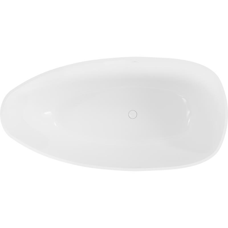 Mexen Imola volně stojící vana z konglomerátu 170 x 88 cm, bílý lesk - 57281708510