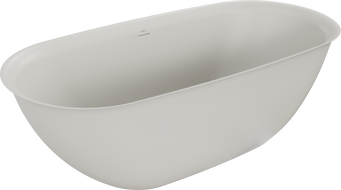 Mexen Siena volně stojící vana z konglomerátu 170 x 80 cm, beton mat - 57291708061