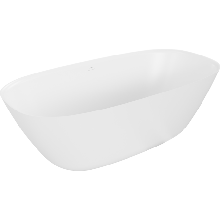 Mexen Como samostatně stojící vana z konglomerátu 150 x 82 cm, bílá matná - 57311508200