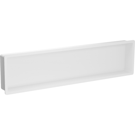 Mexen X-Wall-K výklenková police z konglomerátu 122,7 x 30,7 cm, bílá - 1900123010