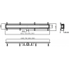 Mexen Flat Abs Plochý ABS lineární odtok 2v1 60 cm, inox - 1069060