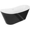 Mexen Montana volně stojící vana 180 x 80 cm, bílá/černá, přepad bílý - 52011808075-20