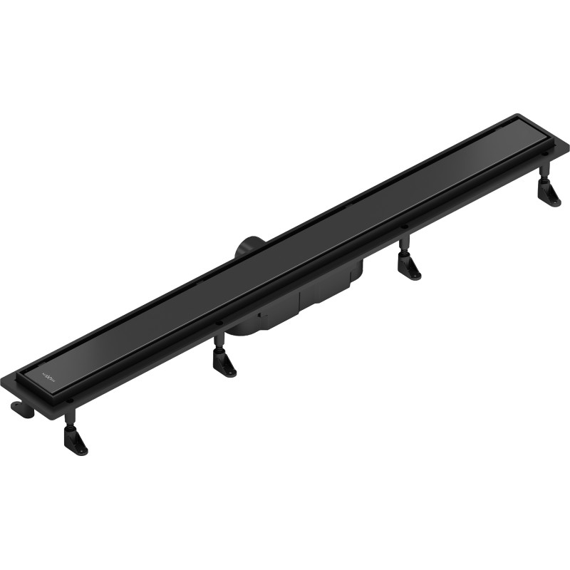 Mexen Flat Abs Flat ABS lineární odtok 2v1 60 cm, černý - 1769060