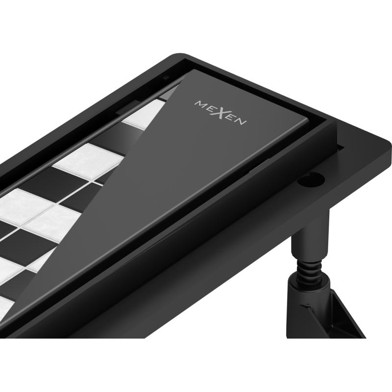 Mexen Flat ABS lineární odtok 2v1 70 cm, černý - 1769070