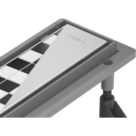 Mexen Flat ABS odtokový žlab 2v1 90 cm, nerez- 1069090