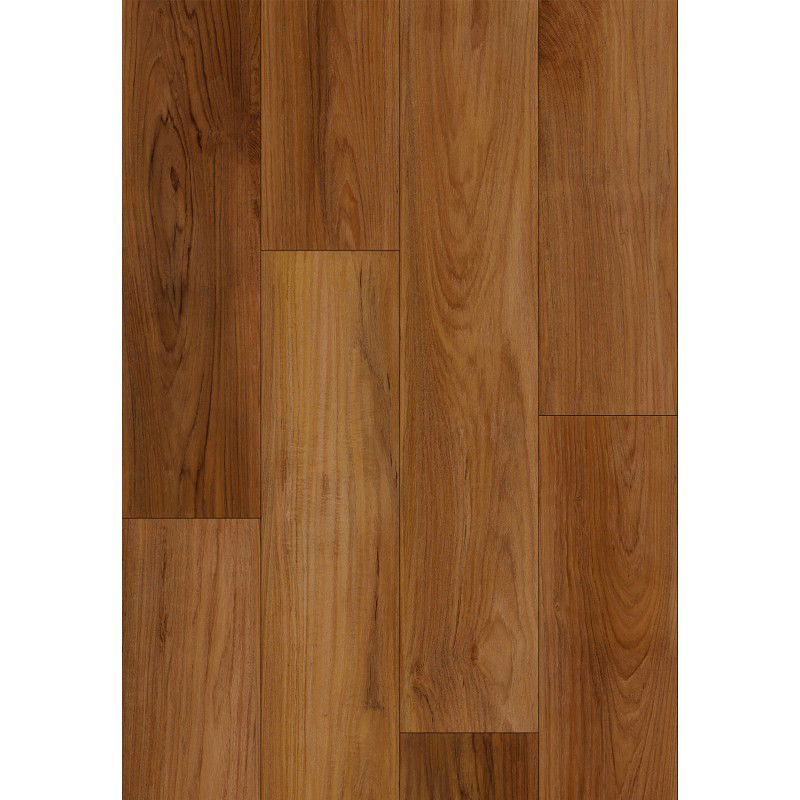 Mexen Lubbock  vinylové panely 1240 x 182 mm SPC 6,5 mm, podložka IXPE 1,5 mm, 4 V-spára, Teak - F1092-1240-182-505-4V1-08