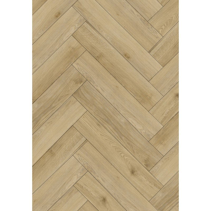 Mexen Charter Oak vinylové panely rybí kost 635 x 127 mm SPC 6,5 mm, podložka 1,5 mm, 4 V-drážka, Dub