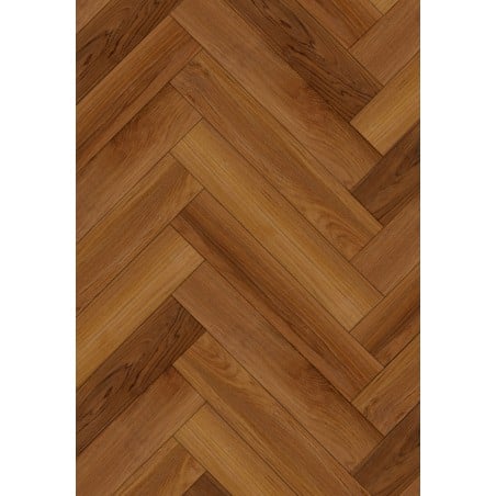 Mexen Lubbock  vinylové panely rybinové 635 x 127 mm SPC 6,5 mm, podklad IPEX 1,5 mm, 4 V-drážka, Teak