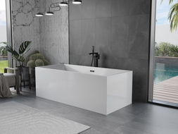 Mexen Vigo volně stojící vana 178,5 x 80 cm, bílá, přepad černý - 51251788000-70