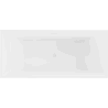 Mexen Vigo volně stojící vana 178,5 x 80 cm, bílá/černá, bílý přepad - 51251788075-20