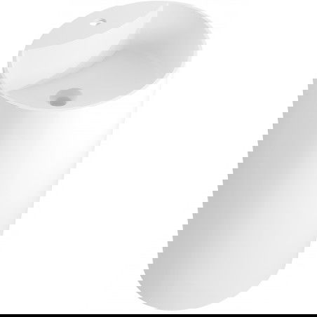 Mexen Ajax-02 volně stojící umyvadlo z konglomerátu 45 x 45 cm, bílá mat - 26514500