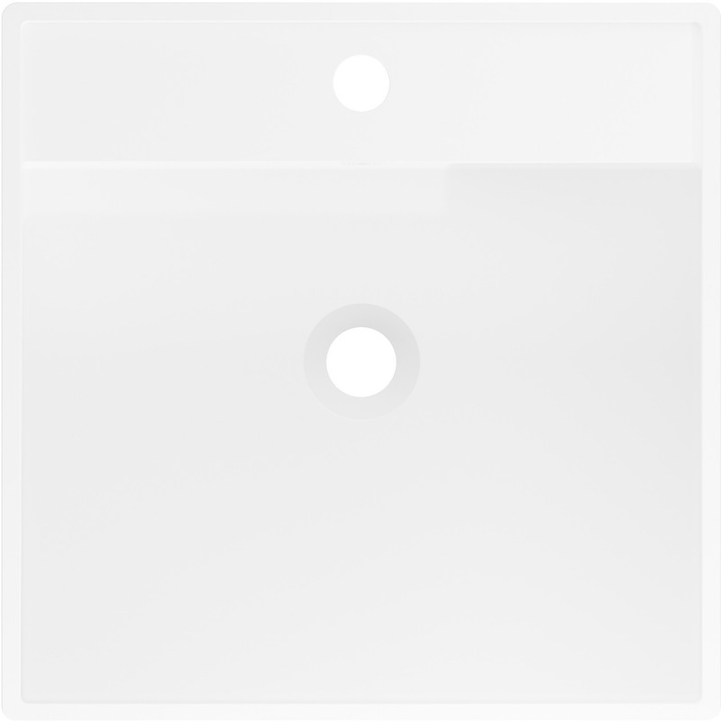 Mexen Belen volně stojící umyvadlo z konglomerátu 45 x 45 cm, bílá mat - 26604500