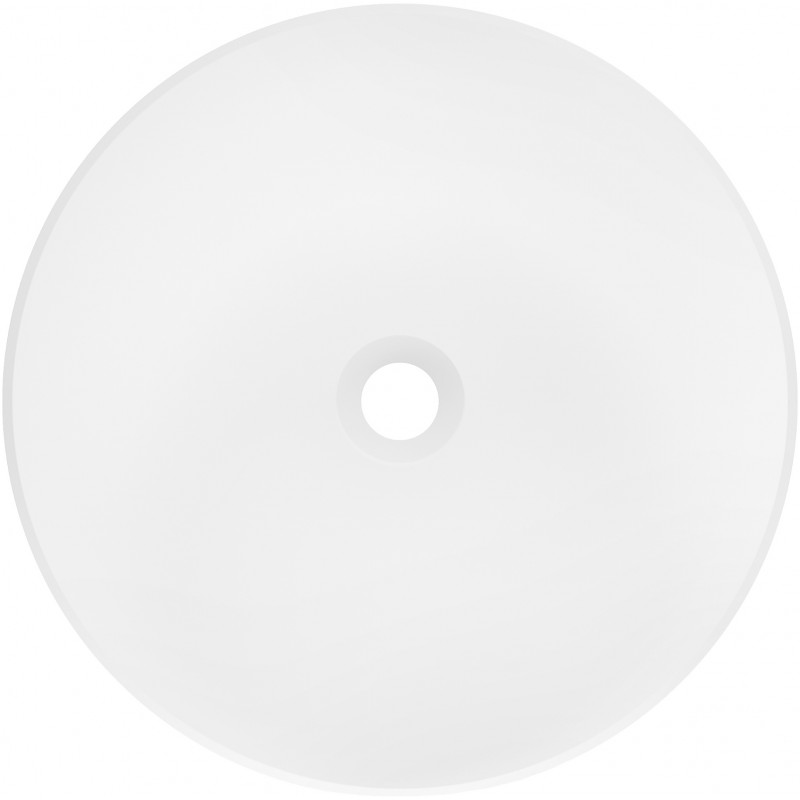 Mexen Leta volně stojící umyvadlo z konglomerátu 45 x 45 cm, bílá mat - 26574500