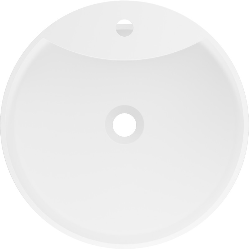 Mexen Onyx-02 volně stojící umyvadlo z konglomerátu 45 x 45 cm, bílá mat - 26544500