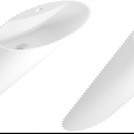 Mexen Onyx-02 volně stojící umyvadlo z konglomerátu 45 x 45 cm, bílá mat - 26544500