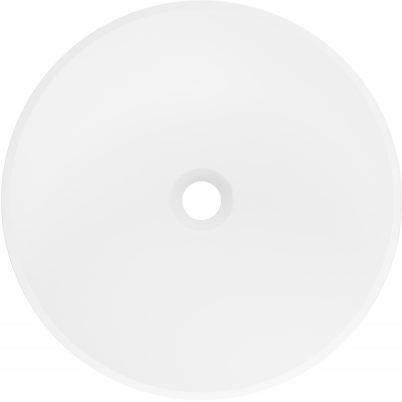 Mexen Onyx-03 samostatně stojící umyvadlo z konglomerátu 45 x 45 cm, bílá mat - 26534500