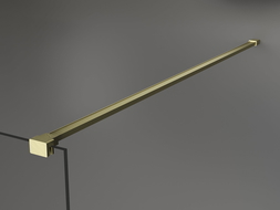 Mexen jednoduchý držák na sprchovou stěnu 6-8 mm, zlatý kartáčovaný - 800-01-55