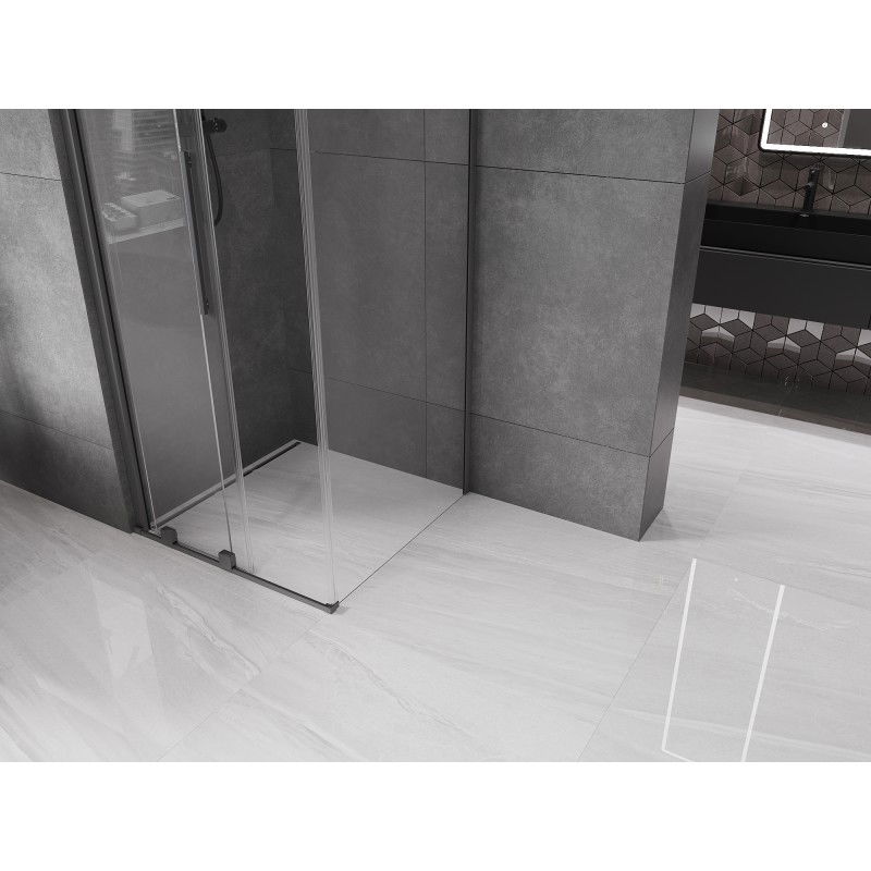 Mexen Velar posuvná sprchová kabina 90 x 90 cm, transparentní, gun metal - 871-090-090-01-95