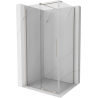 Mexen Velar sprchová kabina posuvná 110 x 120 cm, transparentní, kartáčovaný nikl - 871-110-120-01-97