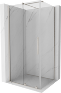 Mexen Velar posuvný sprchový kout 110 x 120 cm, průhledný, kartáčovaný nikl - 871-110-120-01-97