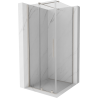 Mexen Velar sprchový kout posuvný 120 x 120 cm, transparentní, kartáčovaný nikl - 871-120-120-01-97