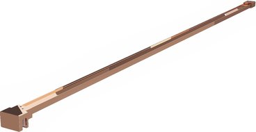 Mexen jednoduchý držák na sprchovou stěnu 6-8 mm, růžové zlato - 800-01-60