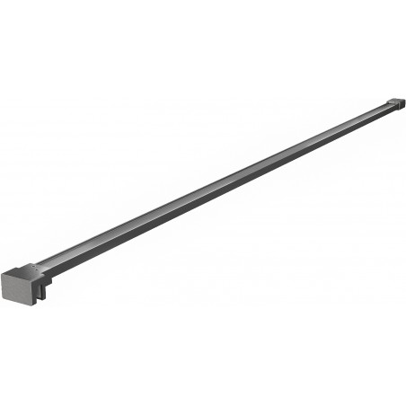 Mexen jednoduchý držák na sprchovou stěnu 6-8 mm, gun gray kartáčovaný - 800-01-66