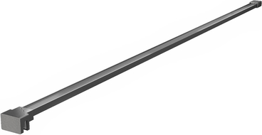 Mexen jednoduchý držák na sprchovou stěnu 6-8 mm, gun gray kartáčovaný - 800-01-66