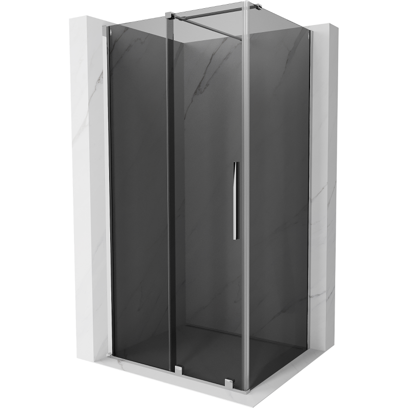 Mexen Velar posuvná sprchová kabina 90 x 120 cm, grafit, chrom - 871-090-120-41-01