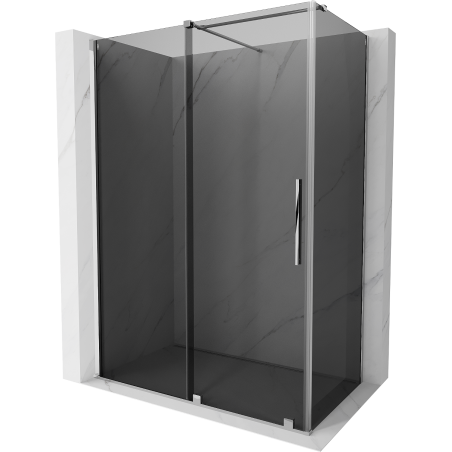 Mexen Velar posuvná sprchová kabina 140 x 70 cm, grafit, chrom - 871-140-070-41-01
