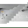 Mexen Flat obdélníkový sprchový kout slim 120 x 70 cm, bílý, sifon černý - 40107012B