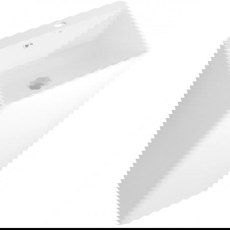 Mexen Neva volně stojící umyvadlo z konglomerátu 45 x 45 cm, bílá mat - 26614500