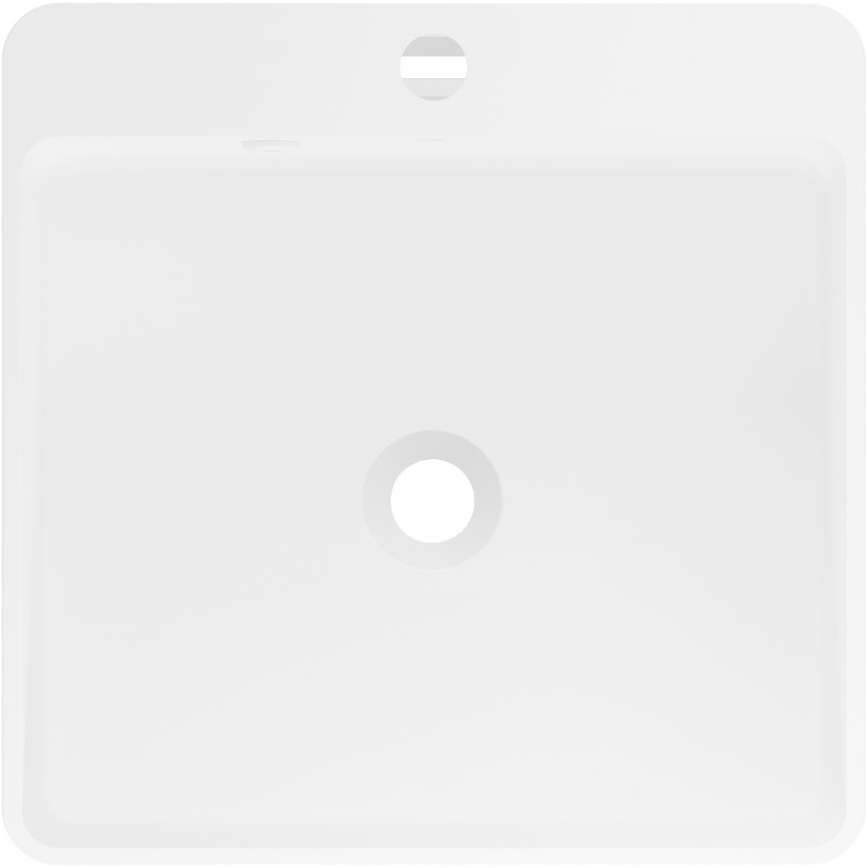 Mexen Neva volně stojící umyvadlo z konglomerátu 45 x 45 cm, bílá mat - 26614500