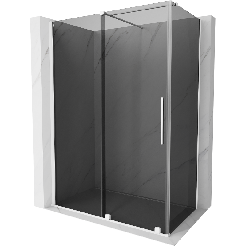 Mexen Velar posuvná sprchová kabina 160 x 70 cm, grafit, bílá - 871-160-070-41-20