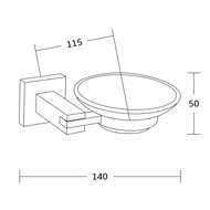 Mexen Vane mýdlenka, chrom - 7020939-00