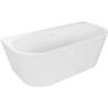 Mexen Oval+ volně stojící vana ke zdi 170 x 80 cm, bílá, bílý přepad - 52681708000-20