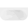 Mexen Oval+ volně stojící přisazená vana 170 x 80 cm, bílá, bílý přepad - 52681708000-20