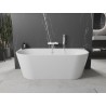 Mexen Oval+ volně stojící vana ke zdi 170 x 80 cm, bílá, bílý přepad - 52681708000-20