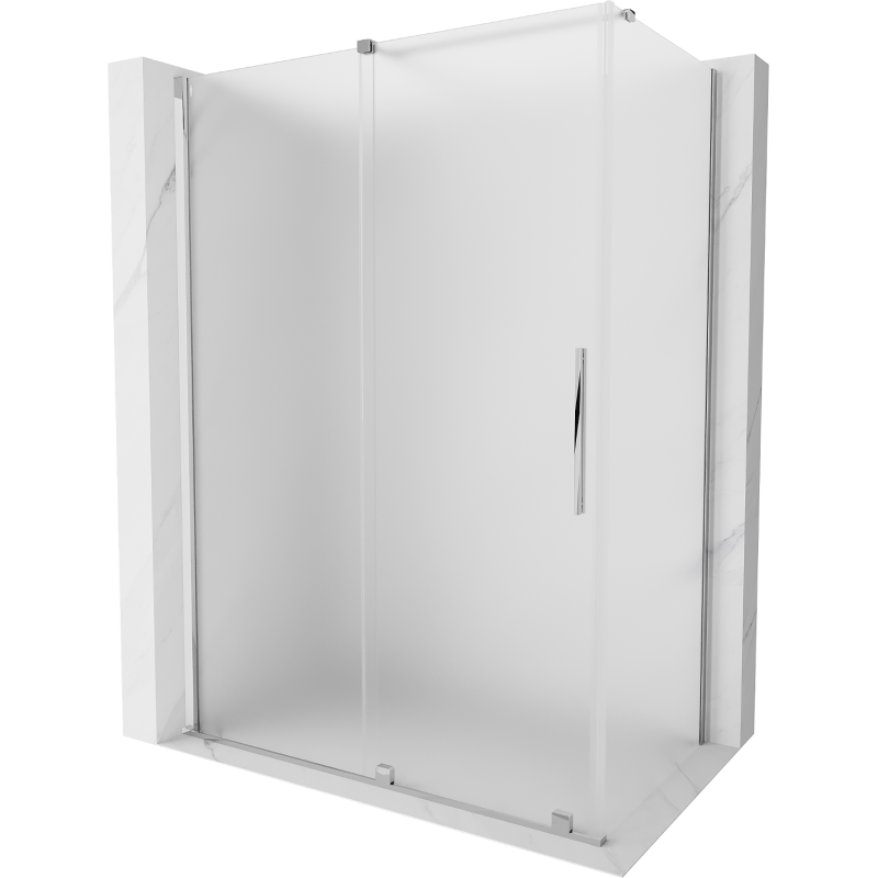 Mexen Velar sprchová kabina posuvná 140 x 70 cm, mraz, chrom - 871-140-070-31-01