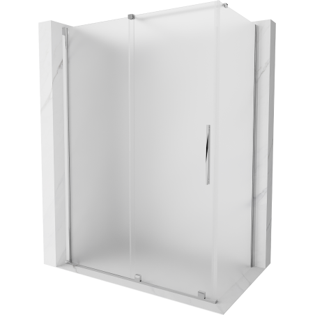 Mexen Velar posuvná sprchová kabina 140 x 75 cm, matné sklo, chrom - 871-140-075-31-01