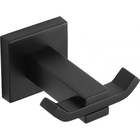 Mexen Vane dvojitý háček na ručník, černý - 7020935-70